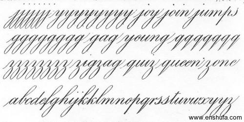 怎么练习英文书法copperplate engraver"s script?