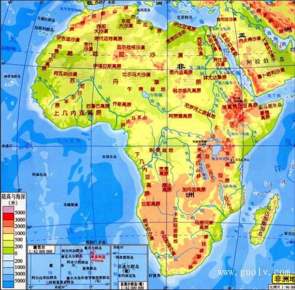 上一张我大非洲地图 至于为什么刚果盆地的热带雨林气候分布没有