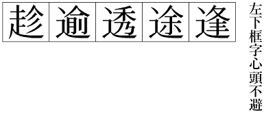 大陆新字形宋体中的「避重捺」是什么?有何优势?