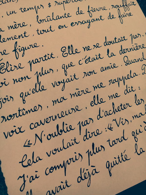 怎么写好看的法语字体?