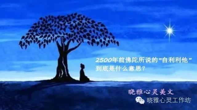 2500年前佛陀所说的"自利利他"到底是什么意思?| 晓雅