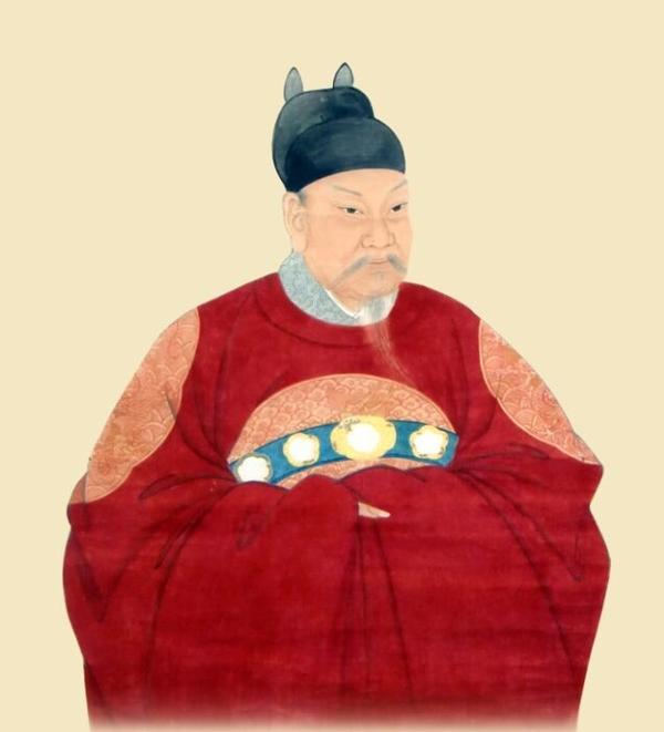 明朝人画的吴越太祖武肃王钱镠画像 图中的服装就是模仿明朝藩王的衮