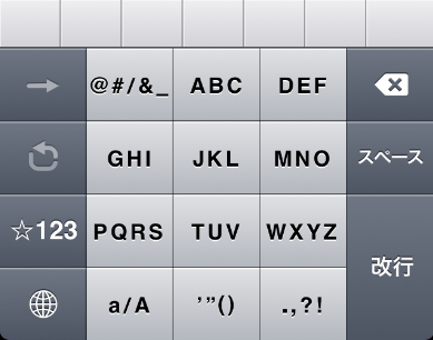 为什么iPhone 的中文拼音输入键盘没有九宫格