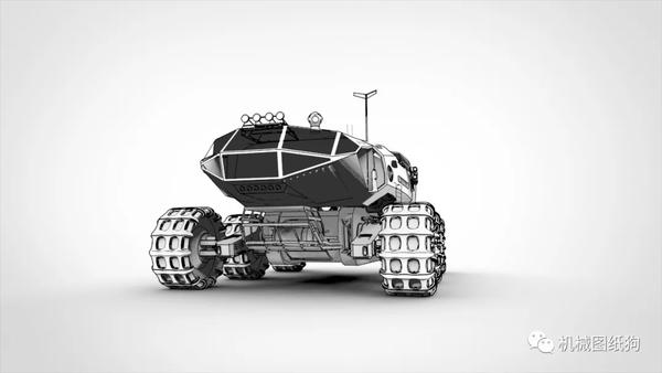 【其他车型】spacex火星车模型3d图纸 solidworks设计