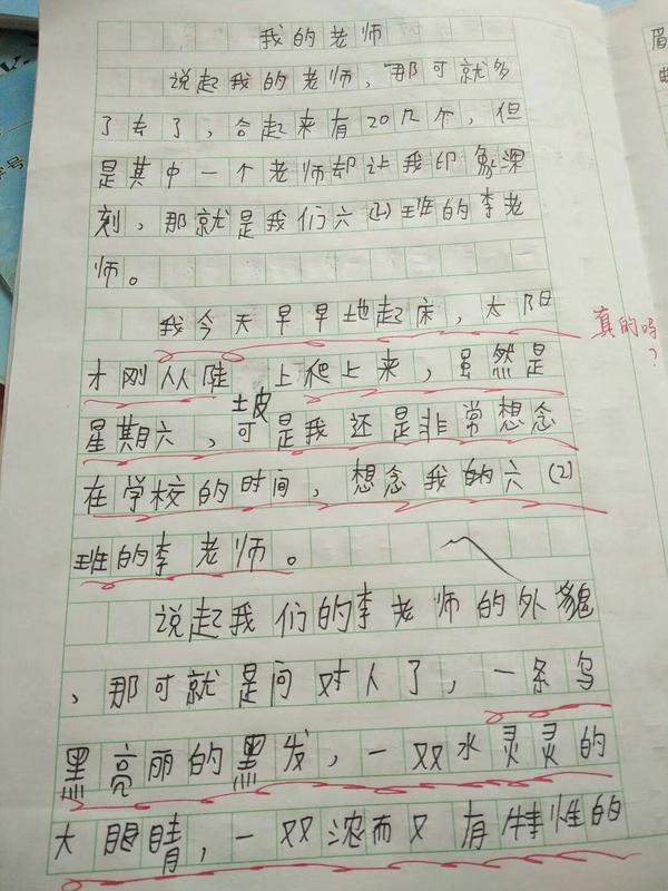 我是语文老师,免费师范生毕业,现在在农村小学教书,孩子们写的作文也