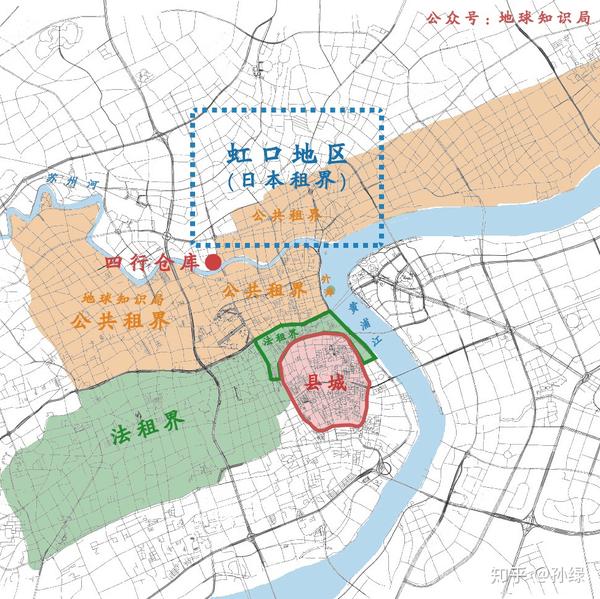 苏州河,租界区,四行仓库