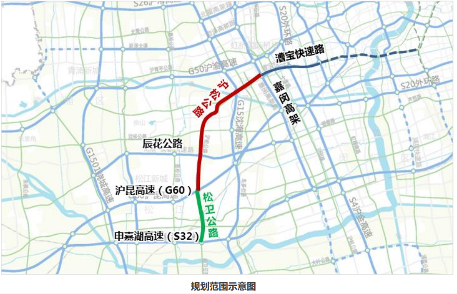 和《松江区城乡总体规划暨土地 利用总体规划(2017-2035)》,沪松公路