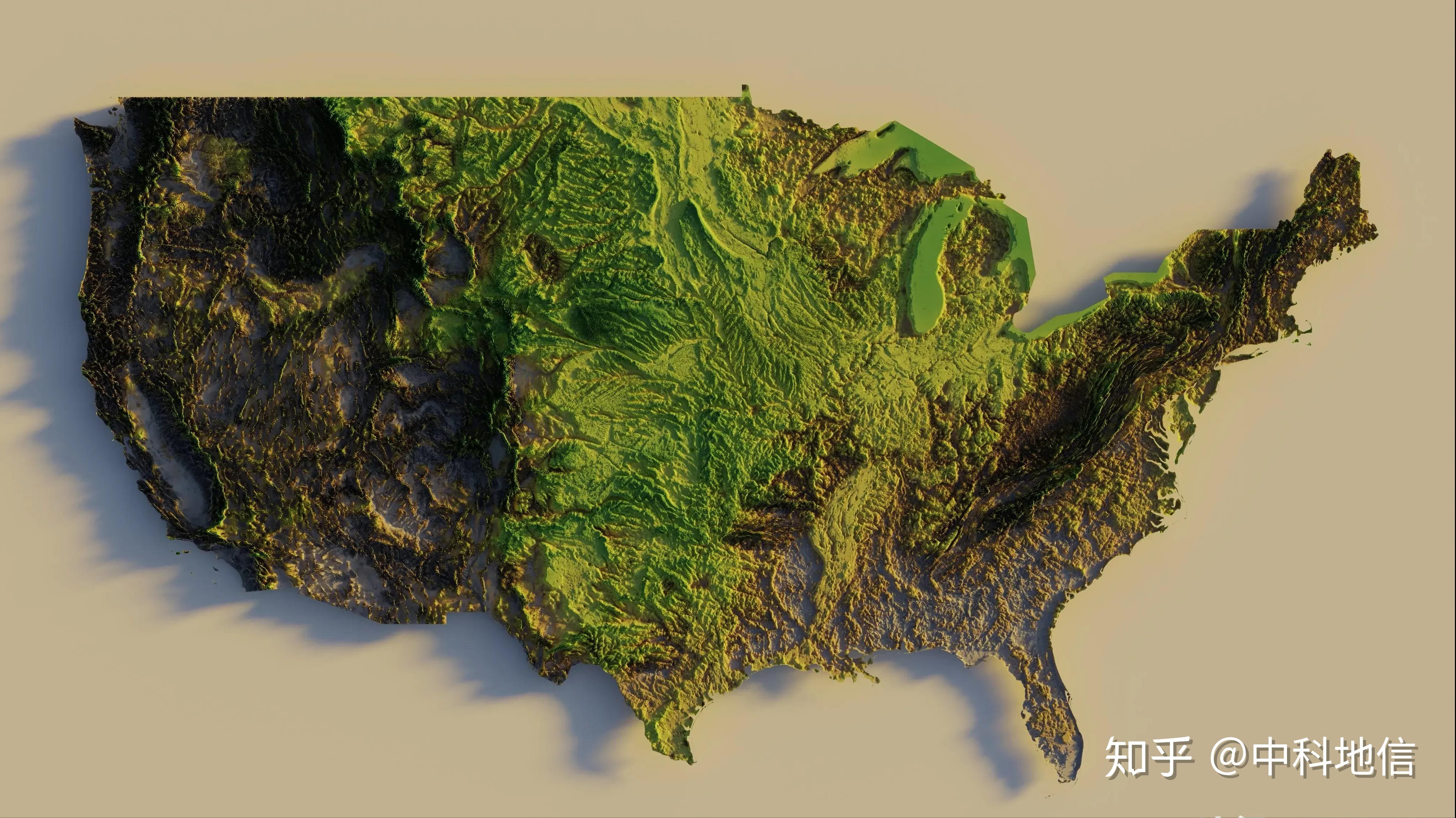 以另一种视角看地图世界各地区国家3d可视化地形图