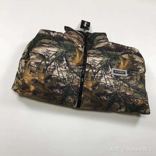 18fw stussy realtree eli puffer 斯图西树枝迷彩羽绒棉服面包服外套