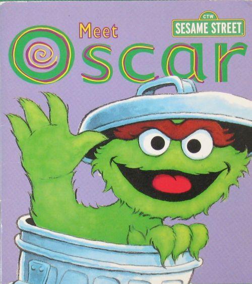 oscar in the trash