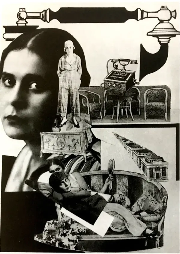 《蒙太奇(montage,1923年,明胶银盐印相工艺,亚历山大·罗钦科