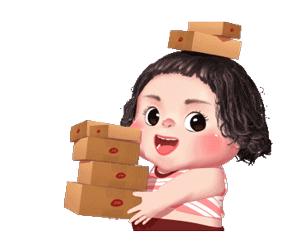 3d可爱小女孩傲娇动态表情包