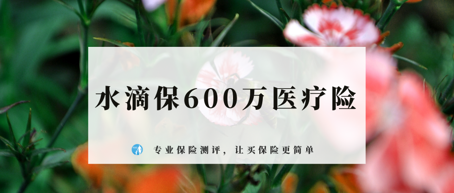 水滴保600万医疗险有什么亮点保障什么