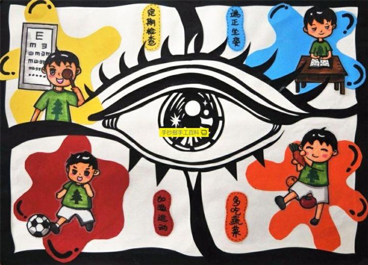爱眼护眼儿童画一二三等奖作品|横构图