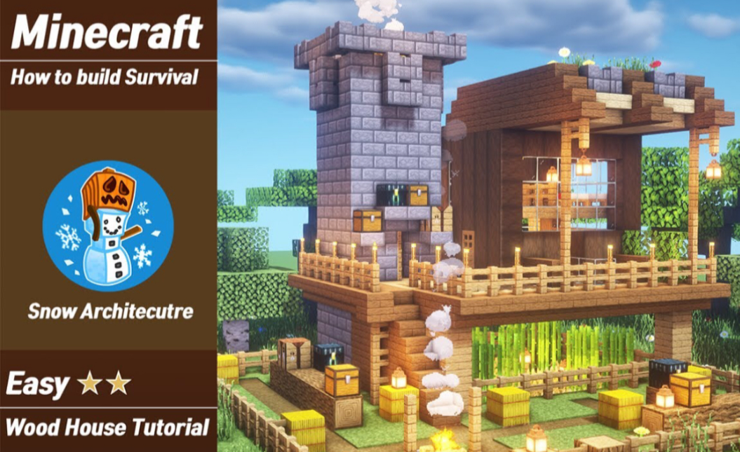 minecraft建筑教程,minecraft建筑 【minecraft ninja】我的世界 日式小屋建筑教程