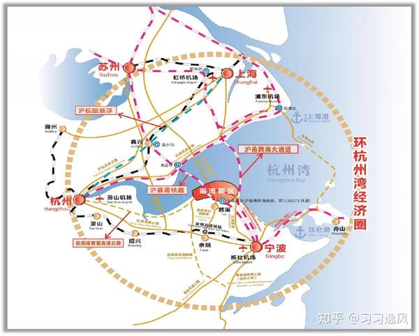 前湾新区交通建设规划 环杭州湾智慧高速公路建成后,前湾新区前往