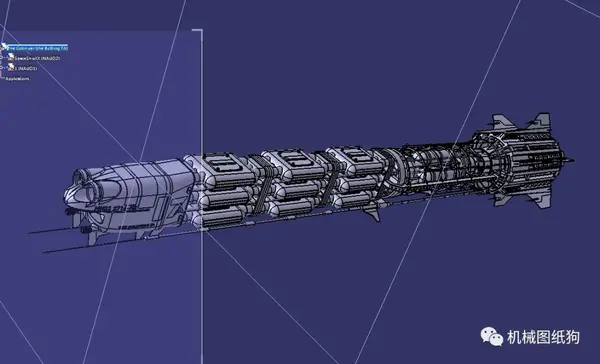 【飞行模型】the colonizer 宇宙飞船造型3d图纸 step