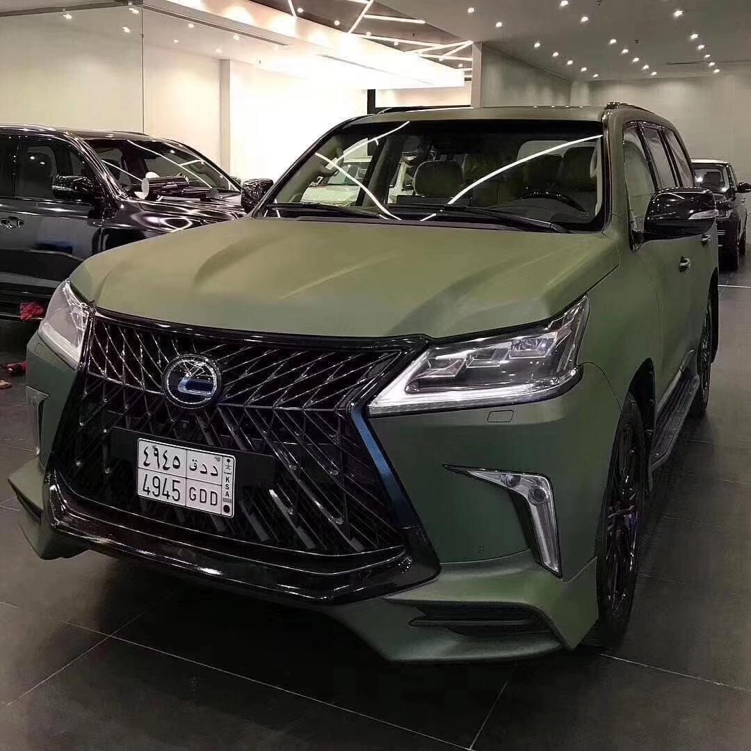 lexus/雷克萨斯lx570改装trd小包围巅峰版前唇后唇中网后视镜壳