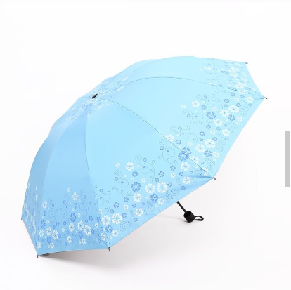 女生小清新晴雨伞三折十骨雨伞夏天防晒防紫外线遮阳伞 淘宝 28.00