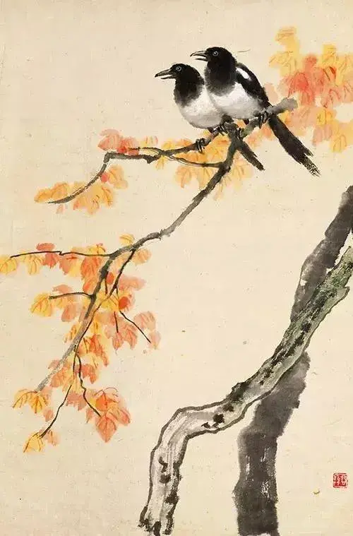 《怀鸿室记事》中书曰:"此乃悲鸿去世前三日所做,故为彼中国画之绝笔