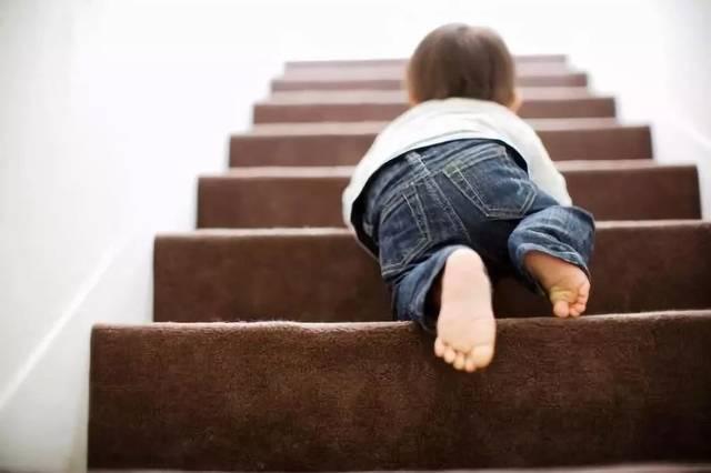 喜欢爬楼梯的孩子