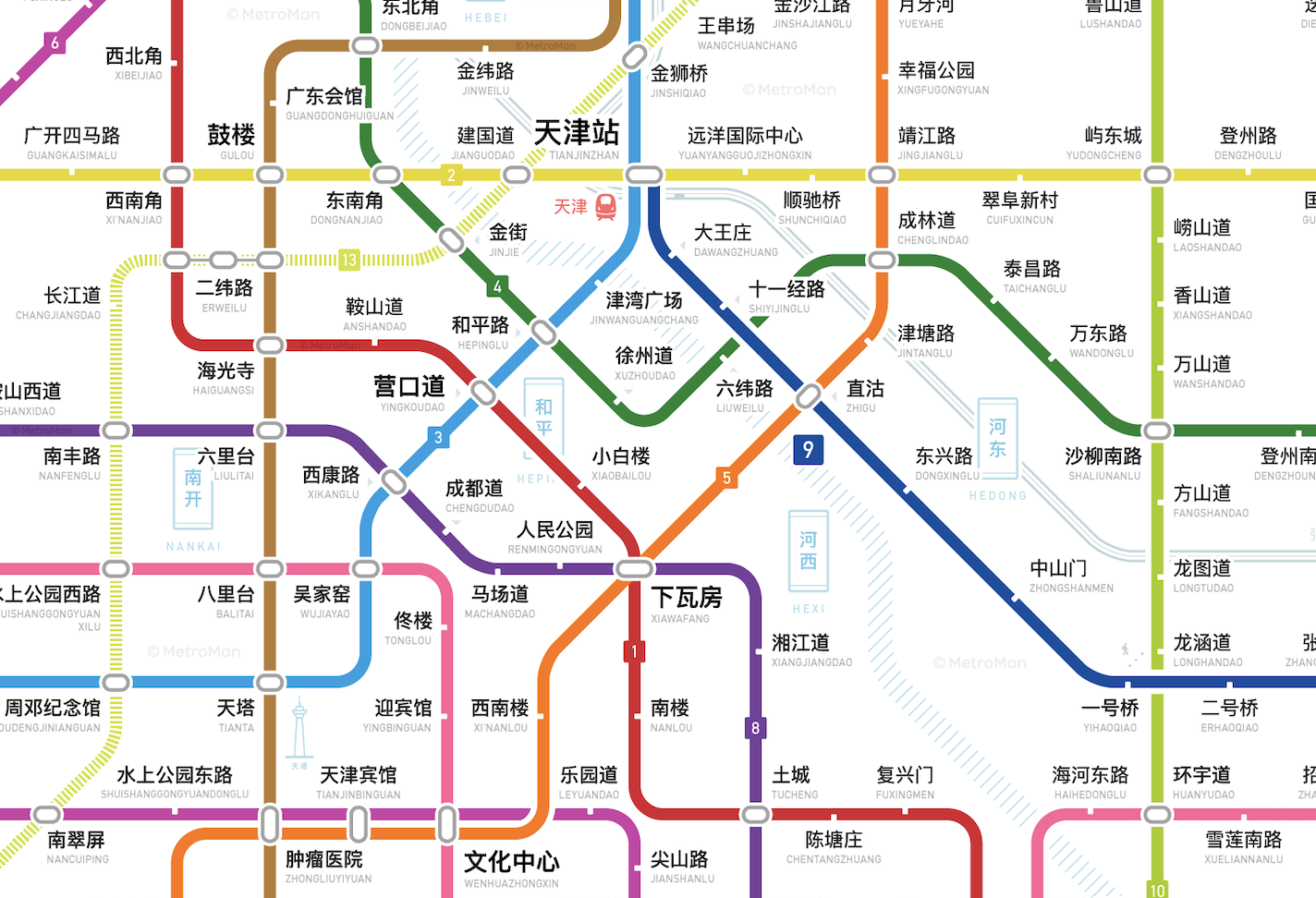 天津轨道交通图20212027
