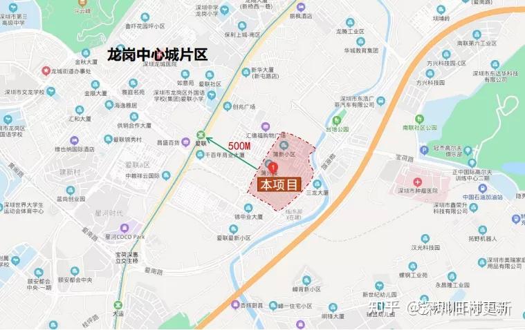 宝荷路,规划蒲排南路,爱蒲路围合的龙城街道爱联片区改造,位于"星河