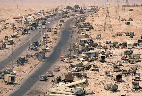 海湾战争中的老照片:美军强势入侵伊拉克,中东豪强被打入地狱