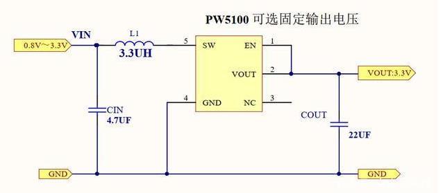15v转33v15v转33v芯片最少元件的电路