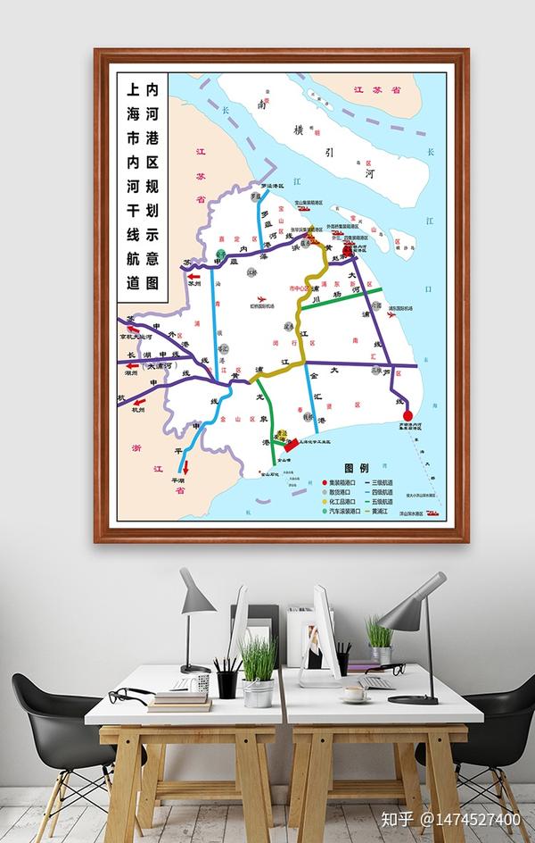 上海航道港口图