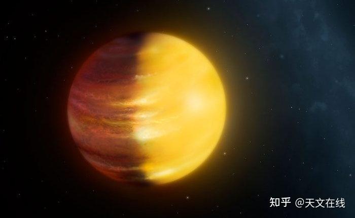 如下图所示,在艺术家的眼中,位于正中央hat-p-7是一颗白色巨大恒星