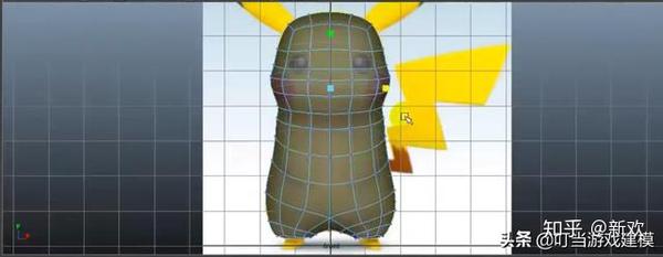 「3d建模」用maya设计皮卡丘模型步骤