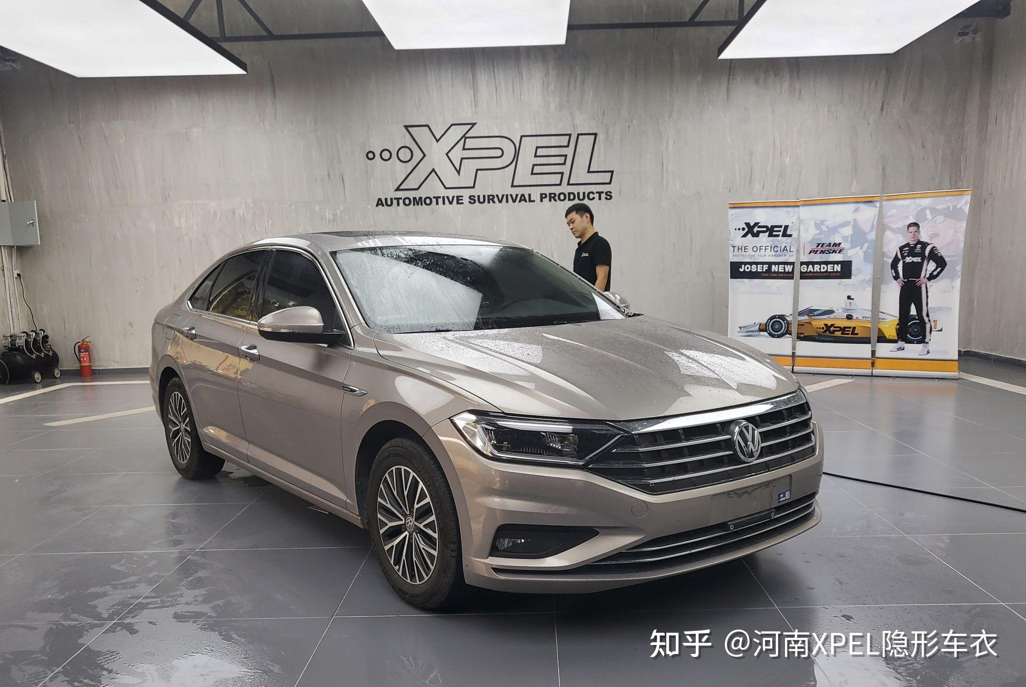河南郑州xpel外星人案例分享大众速腾改色电光棕灰灯光下会有惊喜