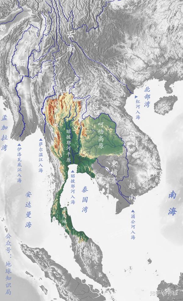 特别是泰国的地形狭长,内部的气候,民族,经济水平都各有不同,可以分为