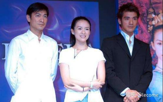 章子怡,金城武,刘德华东京宣传《十面埋伏》