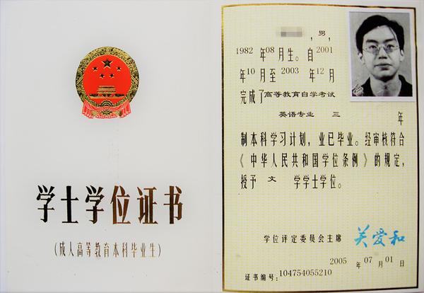自考本科取得学位证书 知乎