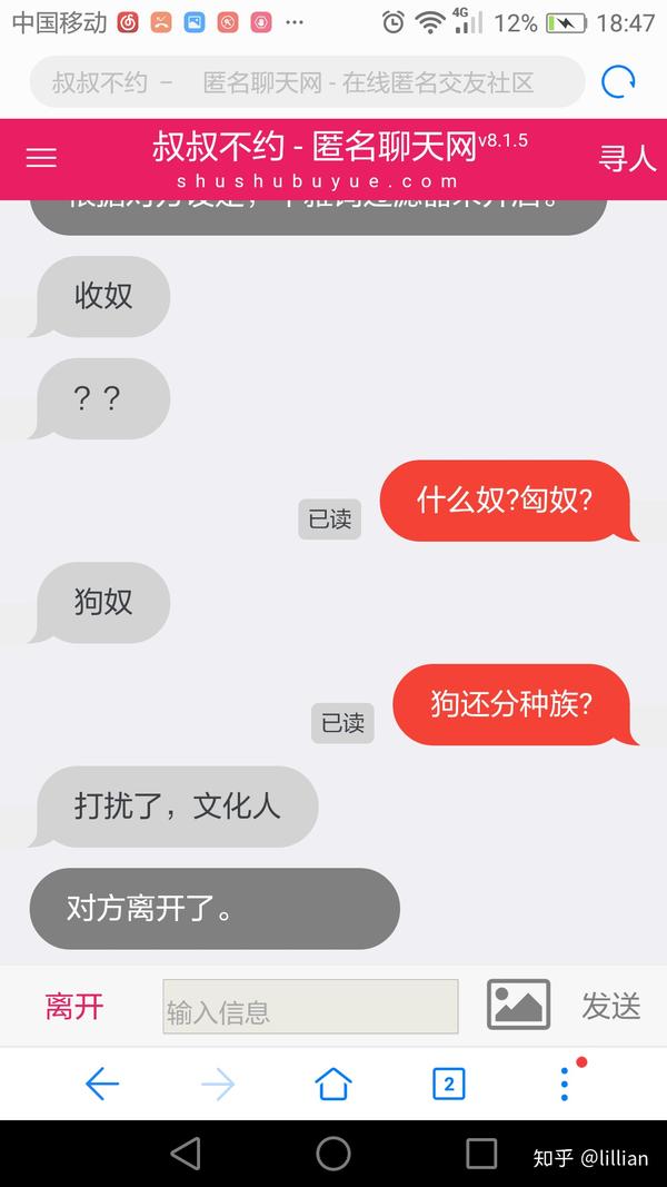 在"叔叔不约"匿名聊天网站里有什么有趣的经历?