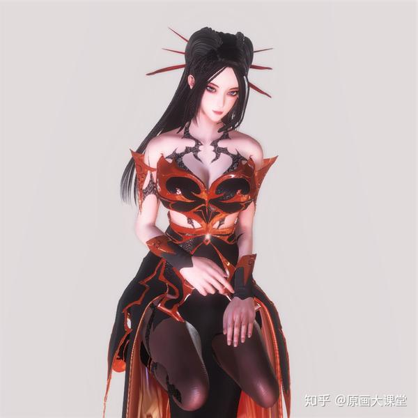 国漫崛起:国产动漫女神画师神还原:焰灵姬插画分享