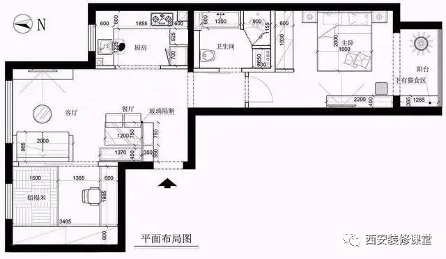 入户门正对餐厅厨房不知道如何处理