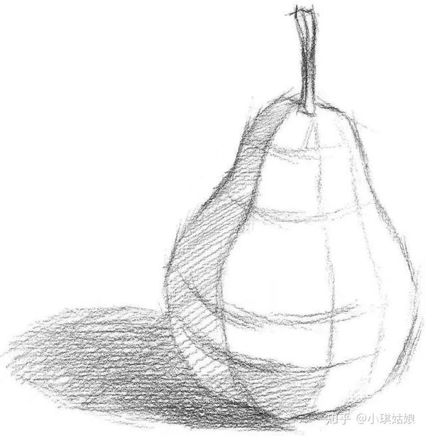 零基础素描pdf电子书教程分步骤讲解苹果梨素描画法