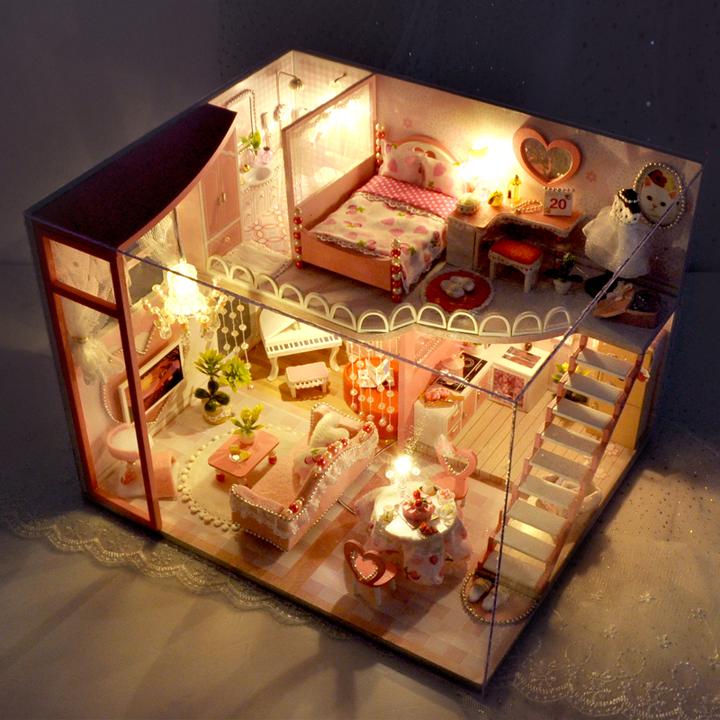 巧之匠diy小屋手工制作房子模型别墅建筑拼装创意生日