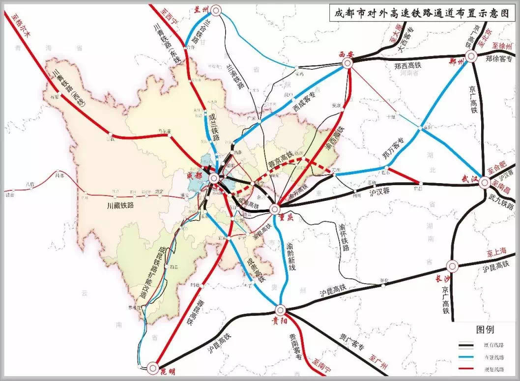 时速350公里的成自高铁如何穿越成都天府国际机场