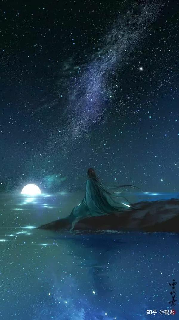古风星空壁纸满船清梦压星河值得收藏