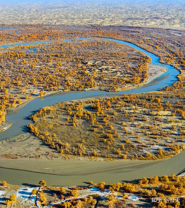 沙漠发洪水塔里木河下游涨水我国又能增加5亿亩绿洲良田