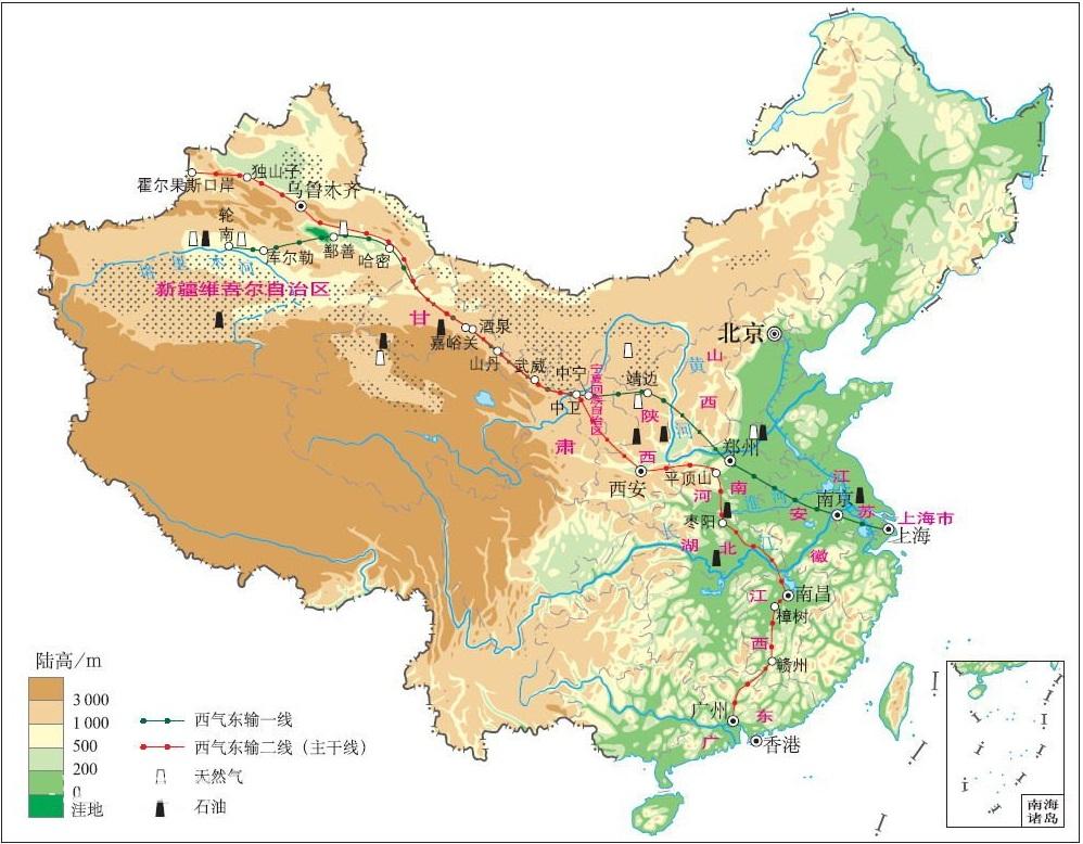 我国西气东输工程输送到长三角地区的天然气主要来自哪里