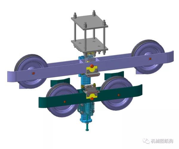 【工程机械】滚筒摇杆索道机构3d图纸 stp格式