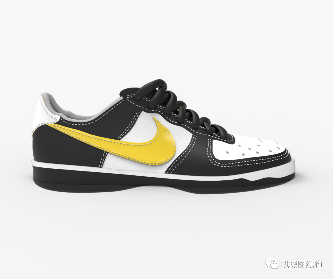 生活艺术nikeshoe耐克鞋模型3d图纸solidworks设计