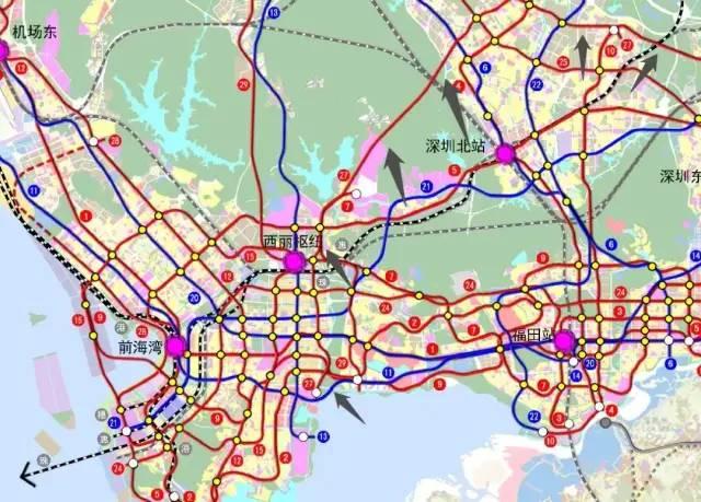 好消息深圳市2035年地铁规划出炉最新汇总版2427号线站点公示龙华到