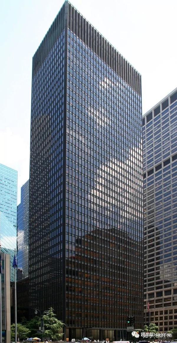 西格拉姆大厦 seagram building, 375 park avenue, mies van derrohe