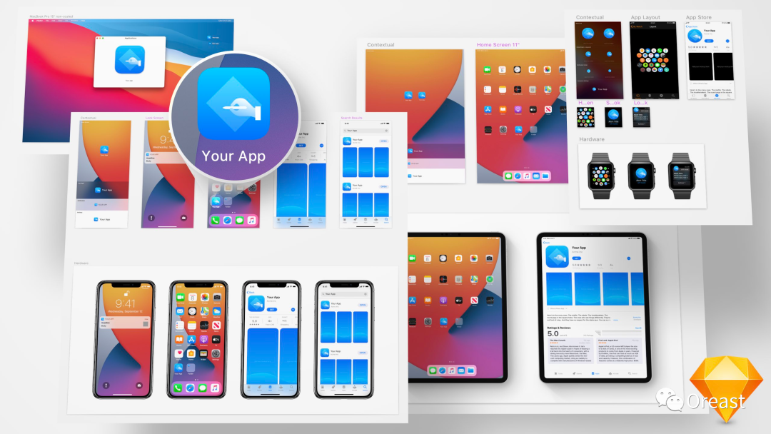 ios14图标素材,ios14自定义图标素材 ios14 app icon应用图标规范设计模板